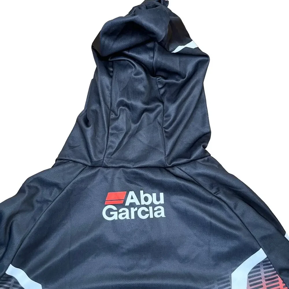 Abu Garcia Mens Jacket Fishing Fish Full Zip Hood M New
